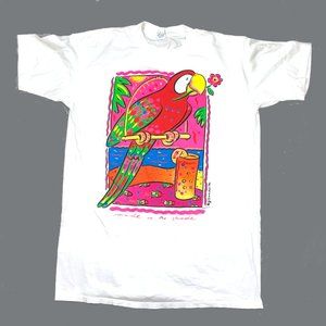 VTG 1990 Made in Shade T-Shirt USA Made Parrot